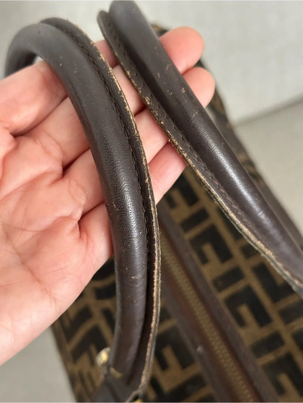 Fendi Zucca FF Boston bag